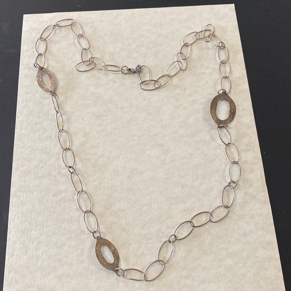 Silpada N1506 sterling silver 925 hammered link necklace